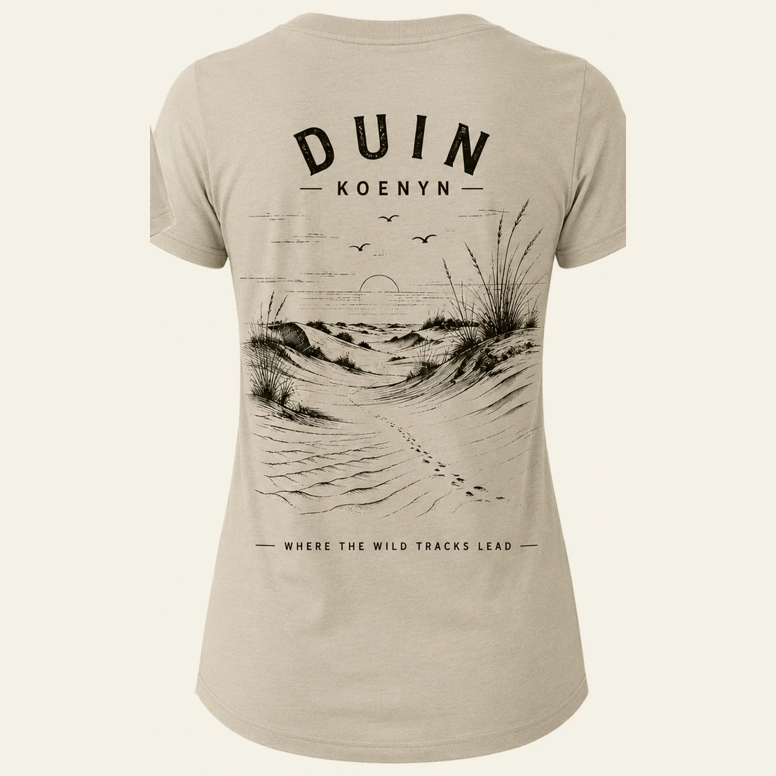 The dune plate printed across the back of the core tee