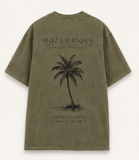Palm Drift Tee — Olive